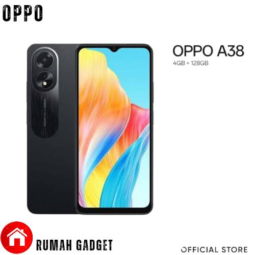 Gambar OPPO A38 4/128 RAM 4GB INTERNAL 128GB GARANSI OPPO RESMI INDONESIA - Hitam, 6GB/128GB dari Rumah Gadget id undefined Tokopedia