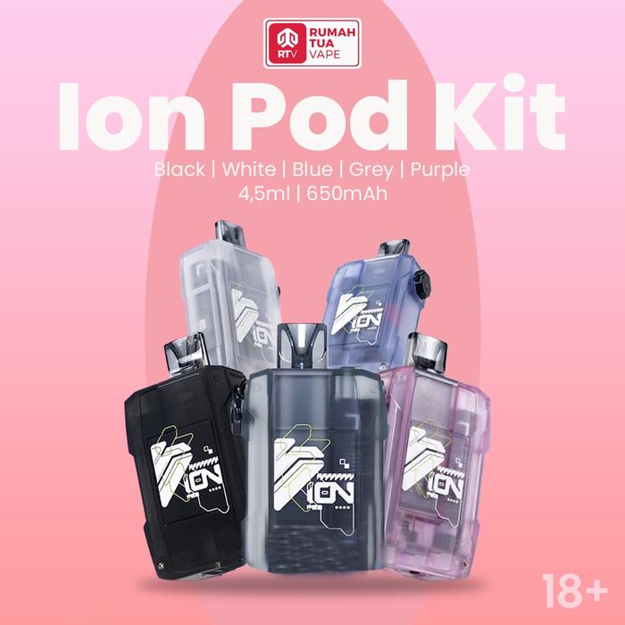 Jual ION POD KIT 4.5ML 650MAHH - BLACK - Kota Administrasi Jakarta Selatan  - Rtv Online | Tokopedia