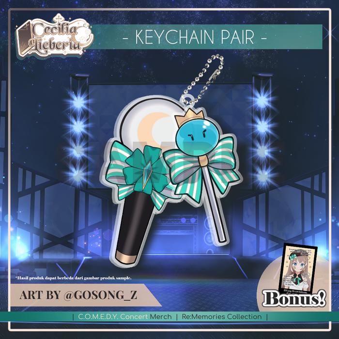 Gambar Cecilia Lieberia COMEDY Concert Merchandise - Keychain Pair dari Re:Memories undefined Tokopedia