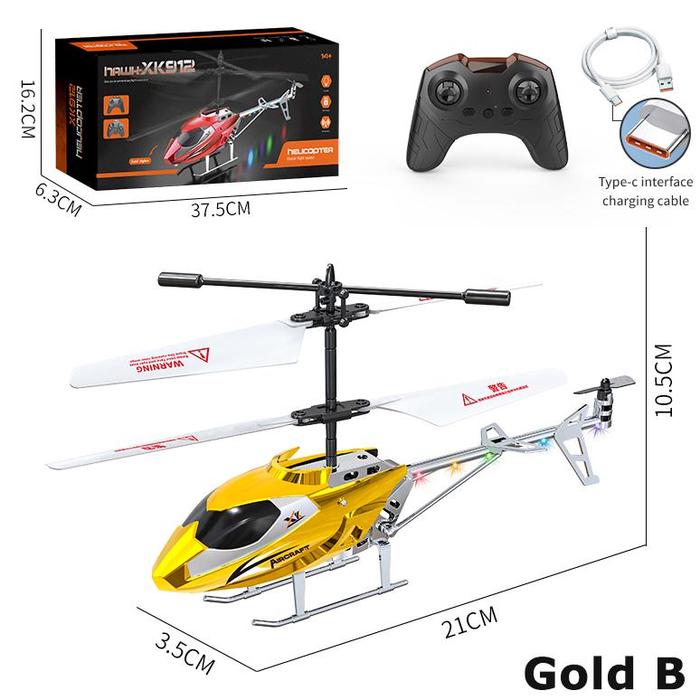 Gambar Trendi Helikopter Remote Control 2,5 Channel Rc Helicopter Dengan - Gold B dari Candri Mart undefined Tokopedia