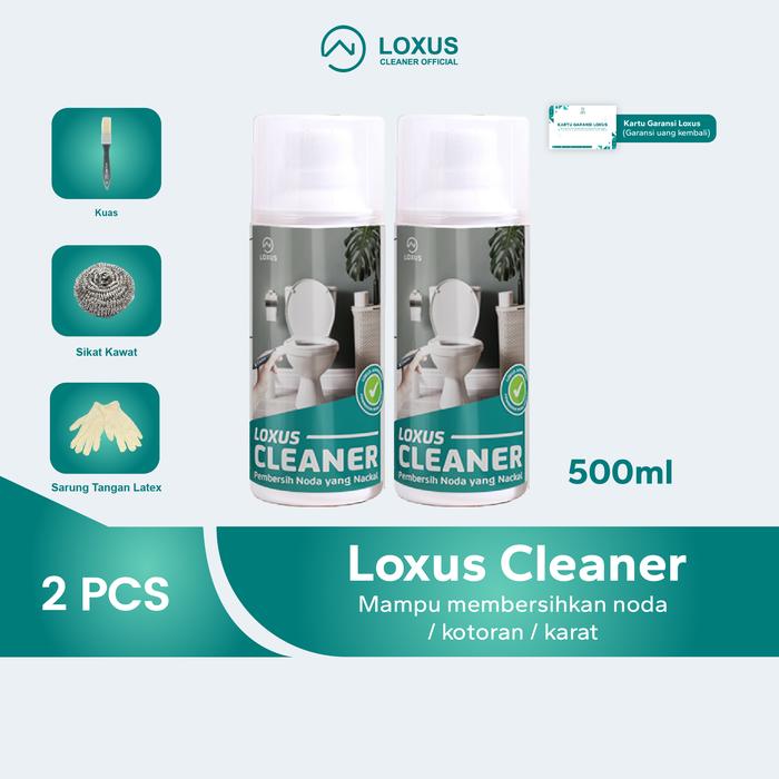 Promo Loxus Cleaner 2pcs Pembersih Kerak Kamar Mandi Stainless Shower ...