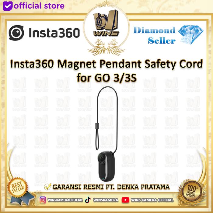 Gambar Insta360 Magnet Pendant Safety Cord for GO 3/3S - Black dari WINS OFFICIAL STORE undefined Tokopedia