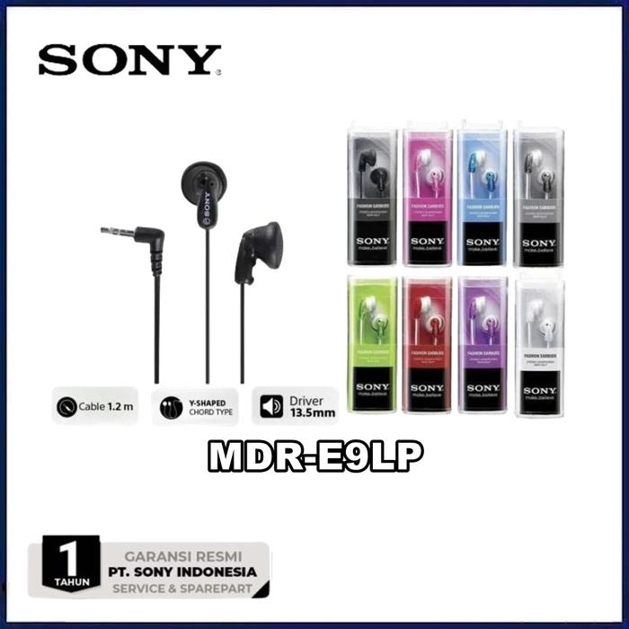 Jual Sony MDR-E9LP In-Ear Headphones Blue Kota Administrasi