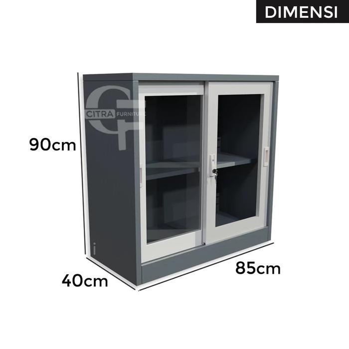 Gambar RAK BUKU BESI LEMARI BUKU GESER LEMARI ARSIP RAK ARSIP 2 PINTU JAK PRO - 2 pintu mini dari JAK PRO undefined Tokopedia