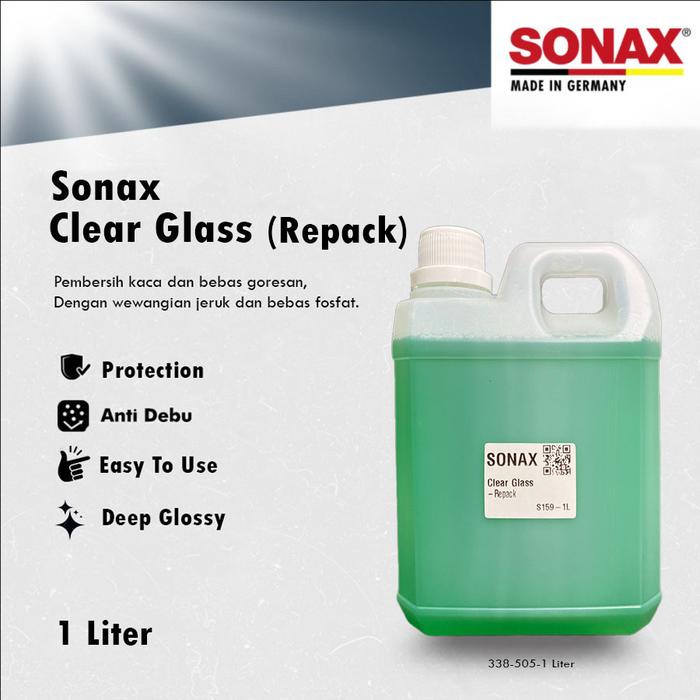 Gambar Sonax Clear Glass Repack Pembersih Kaca / Glass Cleaner Mobil - 1L dari Aki Murah Jakarta undefined Tokopedia