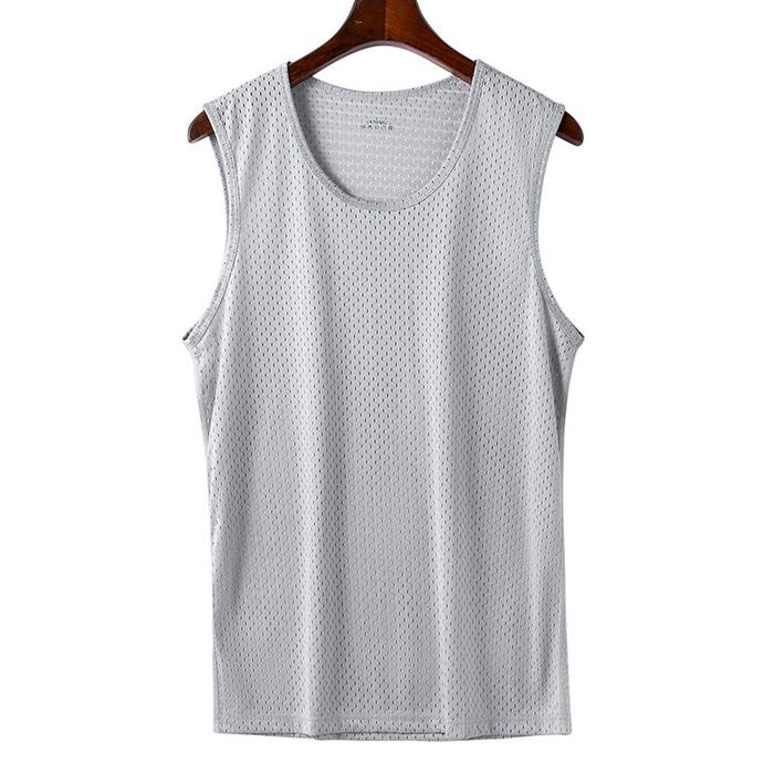 Gambar Singlet Gym Ice Cooling Quick Dry Baju Gym Pria PDP 10 - Abu-abu, 4XL dari Men's Style Kings undefined Tokopedia