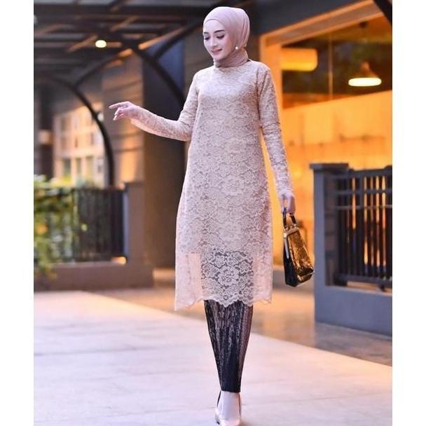 Gambar Set Kebaya Tunik Brukat Modern Simple MILO Dress Kondangan Wanita - MILO dari jual beli sepatu dada undefined Tokopedia