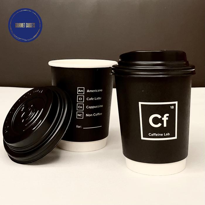 Jual SET Paper Cup 8 oz Double Wall dengan Tutup / Hot Paper Cup ...