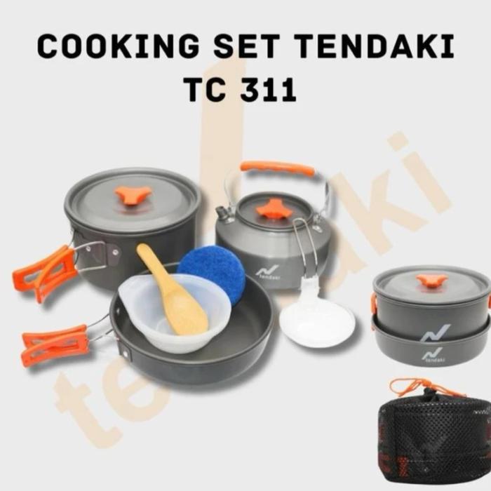 Gambar cooking set TC 311 setara DS 308 cookware alat masak camping 3 orang - TC 311 dari ravindra gear undefined Tokopedia