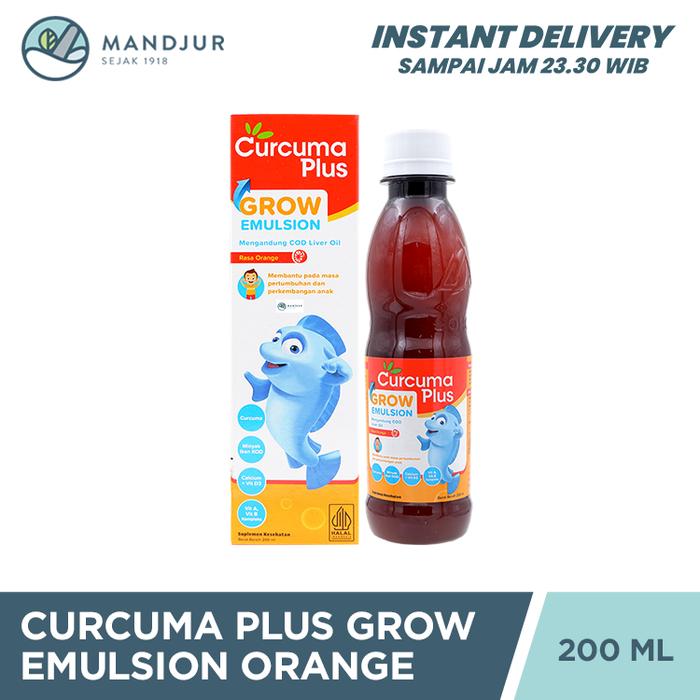 Gambar Curcuma Plus Grow Emulsion Rasa Jeruk 200 mL - Suplemen Kesehatan Anak dari Apotekmandjurofficial undefined Tokopedia