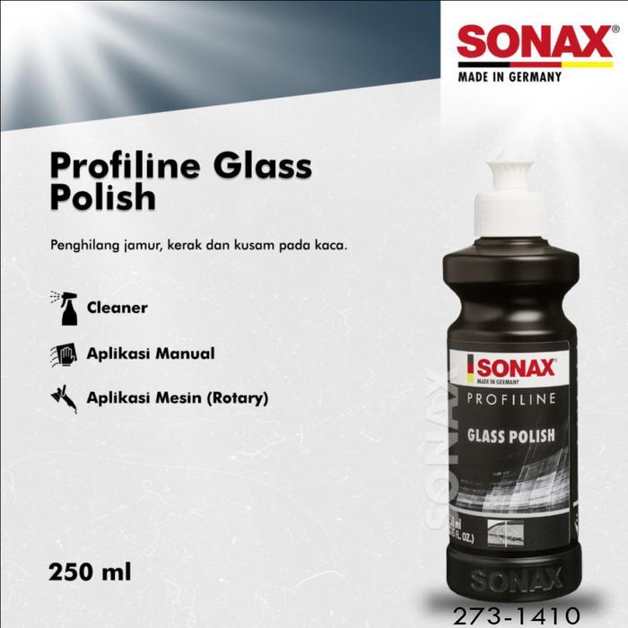 Gambar Sonax Profiline Glass Polish Repack Poles Baret Kaca Mobil - 250ML ORI PACK dari Aki Murah Jakarta undefined Tokopedia