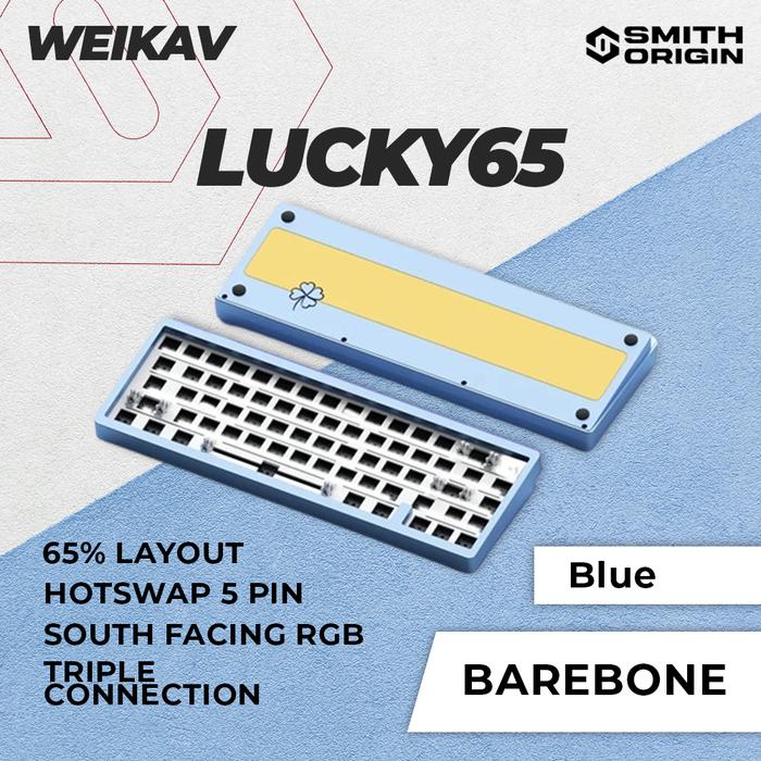 Gambar WEIKAV Lucky65 Barebone Wireless RGB Hotswappable Mechanical Keyboard - Blue dari SmithOrigin undefined Tokopedia