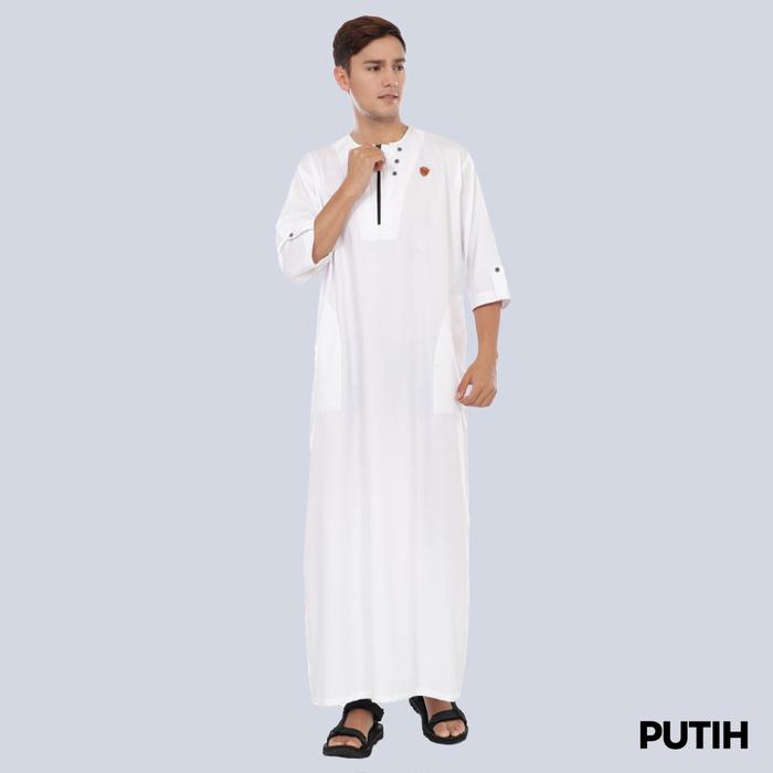 Gambar Jubah Gamis Pria Kawan Muslim Bahan Adem - Putih, XXL dari GaleriKawanMuslim undefined Tokopedia