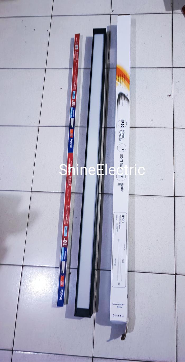 Jual Kap Lampu Gantung Kantor TL Linear T8 LED Balok 120cm 1x18w 120 cm ...