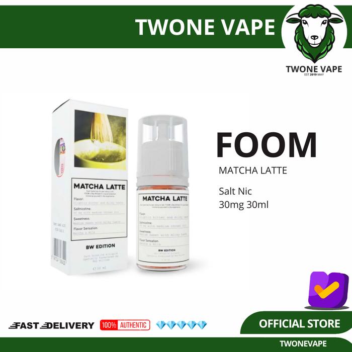 Gambar Liquid Foom Matcha Latte Salt Nic 30ML by Foom x Boy WIlliam - MATCHA LATTE dari Twoneofficial undefined Tokopedia