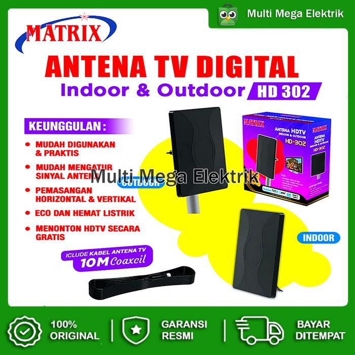 Gambar ANTENA TV DIGITAL / ANTENA SET TOP BOX OUTDOR DAN INDOOR - MATRIX dari Multi Mega Elektrik undefined Tokopedia