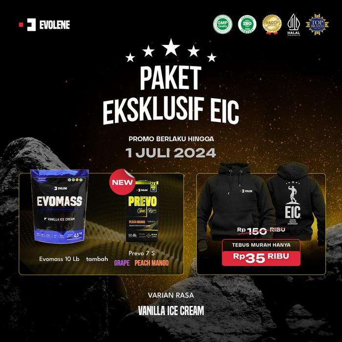 Gambar PAKET EKSKLUSIF EIC (NEW PREVO + TEBUS MURAH HOODIE) - MassVnilaIceCre, Shaker+Resistan dari Evolene undefined Tokopedia