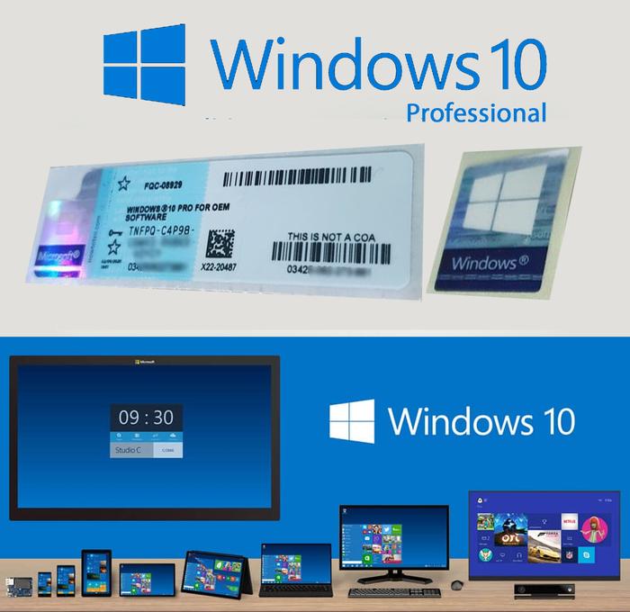 Gambar STIKER KEY ONLY - Windows All Version - Win 10 Pro dari SOFTWARE ASLI JKT undefined Tokopedia