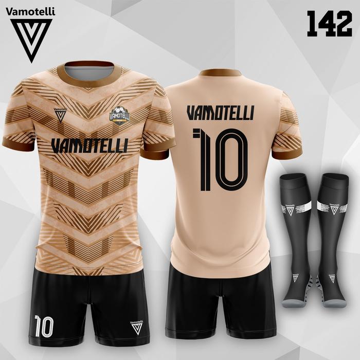 Baju Bola Stelan Futsal Bola Jersey Vamotelli (Design SUBLIM #25) #142,  M