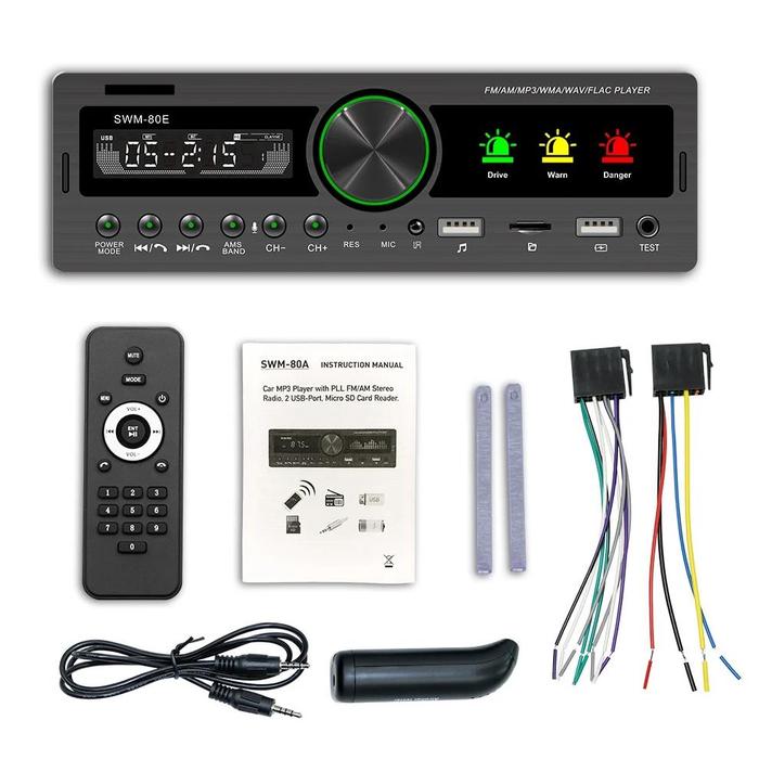 Gambar 1 DIN Car MP3 Multimedia Player Bluetooth Radio Car Stereo Radio Receiver Audio Auto Electronics SWM-80E dari Warrior Spirit undefined Tokopedia