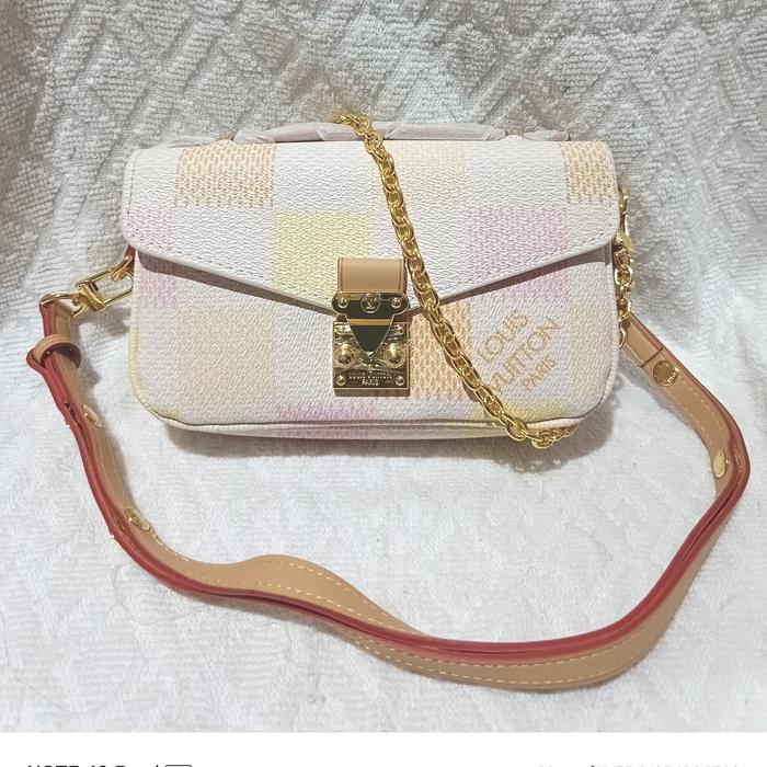 Tas Louis Vuitton Pochette Metis White Pochette Métis East West