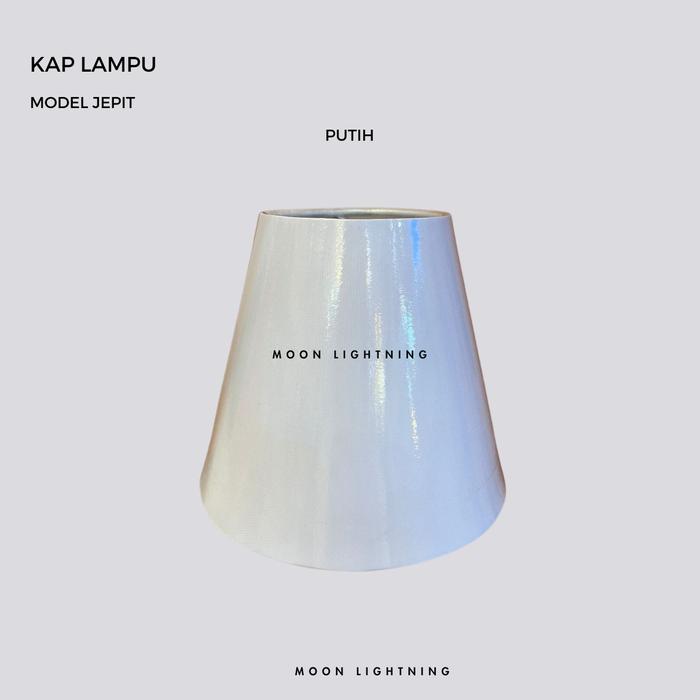 Gambar Kap lampu model jepit - Putih dari moon lightning undefined Tokopedia