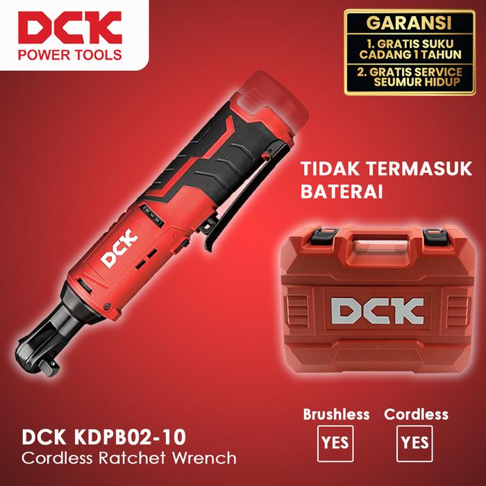 Gambar DCK KDPB02-10 Cordless Ratchet Wrench - UNIT ONLY dari Drill&Co undefined Tokopedia