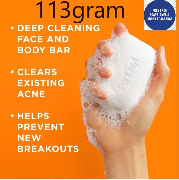 Gambar PanOxyl Creamy Acne Wash 4% 10% Benzoyl Peroxide Face Cleanser - 10% Bar dari O L I V I A undefined Tokopedia