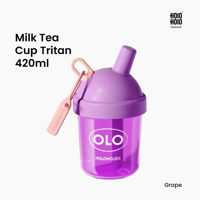 Gambar HOLOHOLO Milk Tea Cup Tritan 450ML - Grape dari Holoholo Indonesia undefined Tokopedia