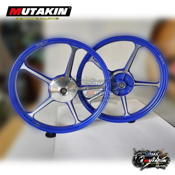 Gambar Velk Velg Mutakin FG 505 AK 55 Ring 17 Racing Cnc Astrea Grand Legenda Cb 100 Supra x 110 - Biru FG505 dari Thor Fama 99 undefined Tokopedia