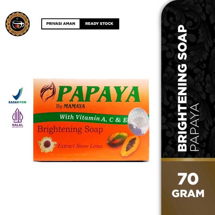 Gambar SABUN PAPAYA BRIGHTENING SOAP 70Gr ORIGINAL BPOM By MAMAYA - 70GR dari Coffee Lovers Store undefined Tokopedia
