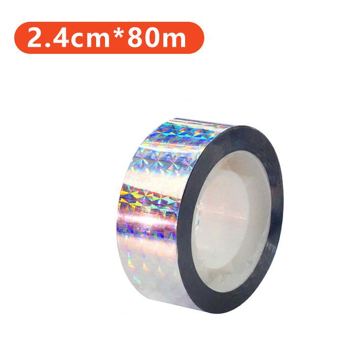 Gambar Pita Pengusir Burung Alat Pengusir Burung Gereja Tali Pita Pengusir Burung Untuk Sawah / Ladang - 2.4cm*80m dari Kaya Koleksi4 undefined Tokopedia