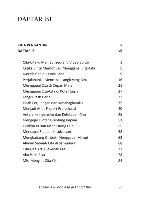Gambar 3 - Antara Aku dan Asa di Langit Biru
