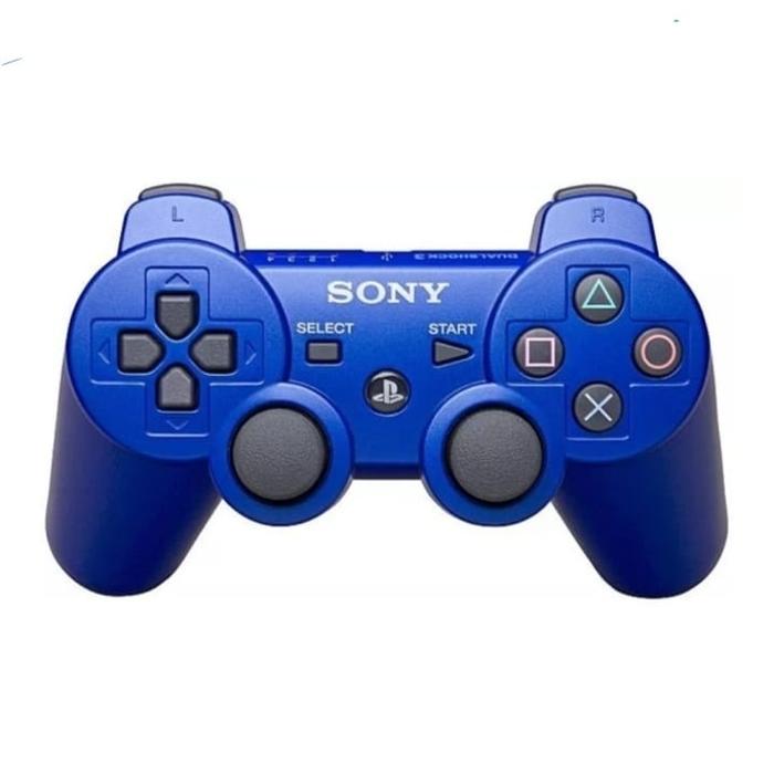 Gambar Stick Stik PS3 Wireless Dualshock Original Pabrik Warna - Biru, STIK + KABEL dari ATLANTIS STAR undefined Tokopedia