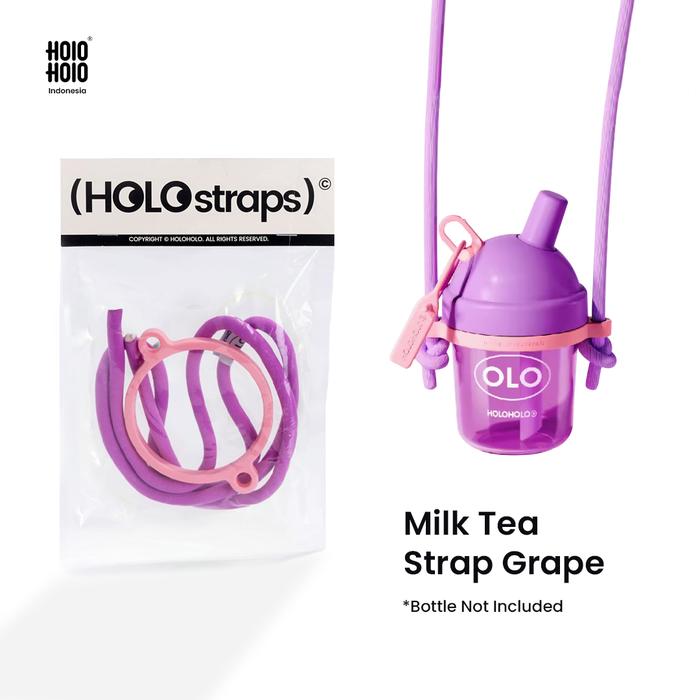 Gambar HOLOHOLO Milk Tea Cup Tritan 450ML - Strap Grape dari Holoholo Indonesia undefined Tokopedia