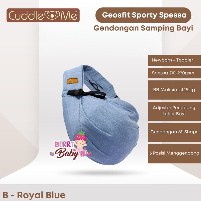 Gambar Cuddle Me Geosfit Sporty Gendongan Samping Bayi M-Shape 3 Posisi - Varian B dari Berry Baby Kota Bandung Tokopedia