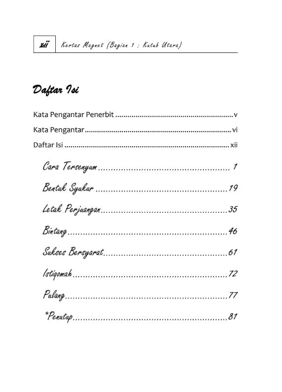 Gambar 2 - Kertas Magnet (Bagian 1 : Kutub Utara)