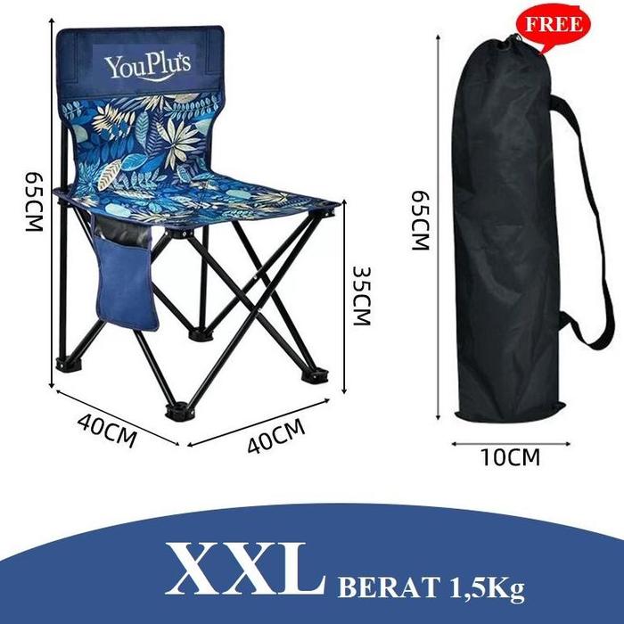 Gambar YOUPLUS Bangku Lipat Mancing Ukuran Extra Besar & Besar Kemah Outdoor Kursi Portable Camping Piknik Pancing / BANGKU JONGKOK /KURSI ANAK ANAK / BANGKU STOOL / FURNITURE - XXL dari CV HOPEMART undefined Tokopedia