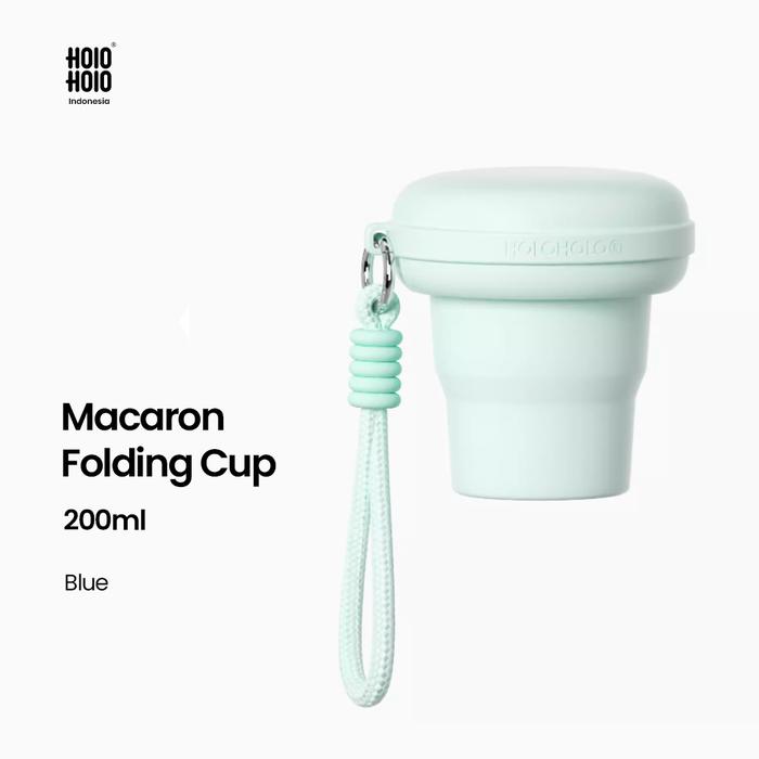 Gambar HOLOHOLO Macaron Folding Cup Tritan 200ML - Blue dari Holoholo Indonesia undefined Tokopedia