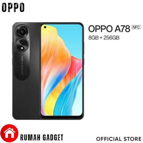 Gambar OPPO A78 4G 8/256 RAM 8GB INTERNAL 256GB GARANSI RESMI OPPO INDONESIA - Hitam, 8GB/256GB dari Rumah Gadget id undefined Tokopedia