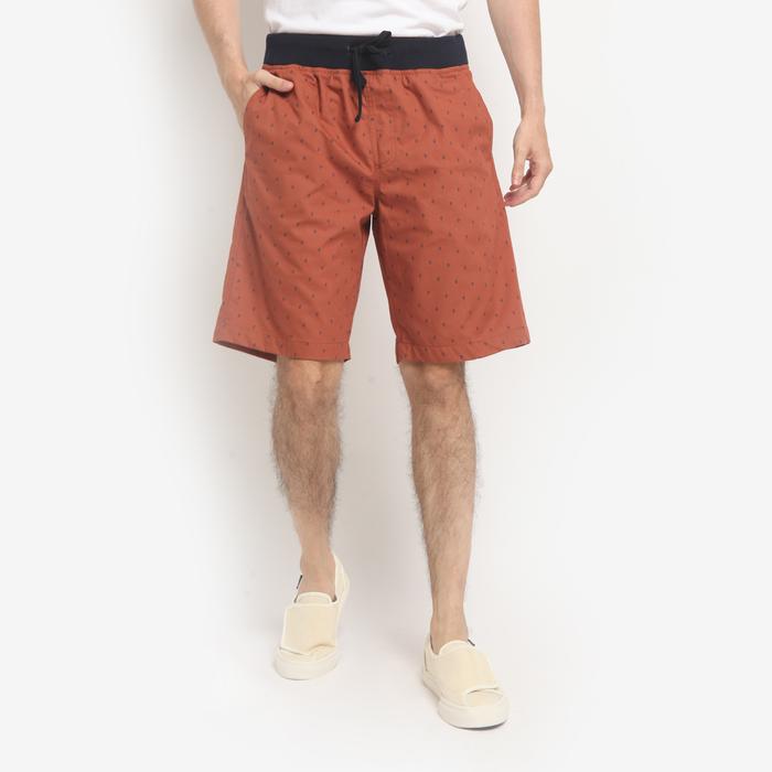Gambar Celana Pendek Chino Pria Motif Printing Celana Santai Distro Surfing Pantai Ocean Nine - Daun Teracota, 30 dari One Life Clothing undefined Tokopedia