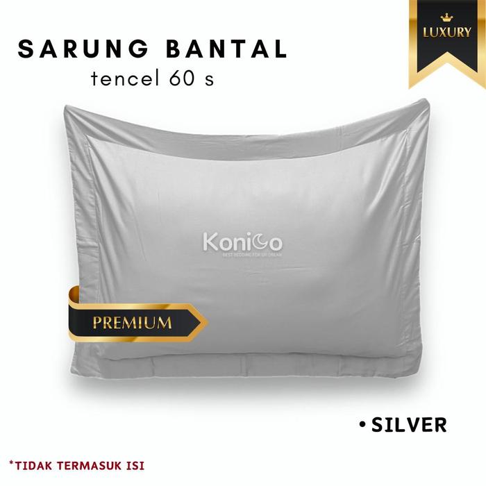 Gambar Sarung Bantal dan Guling Sutra Organik Tencel Premium 60S Anti Alergi Anti Jerawat vol 2 - SARBAN SILVER dari Konico Bedding undefined Tokopedia