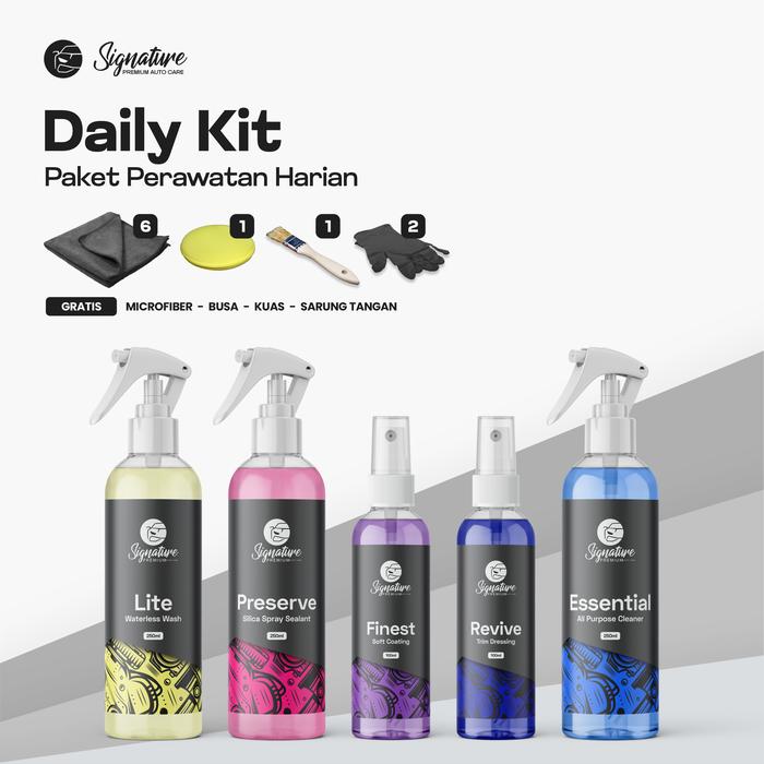 Gambar Daily Kit by Signature | Perawatan Harian Mobil dan Motor dari Signature Auto Care undefined Tokopedia