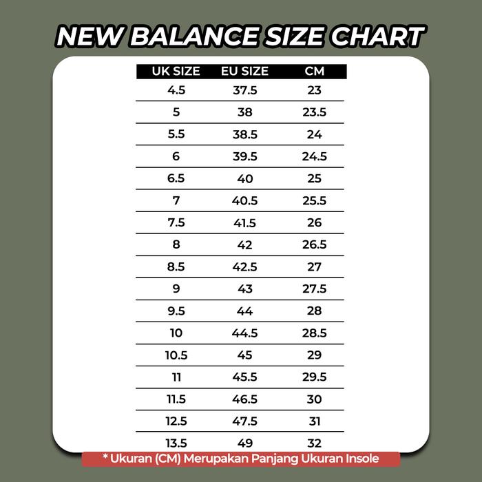Women's Shoe Width New Balance Sizing Chart Cm Size Chart