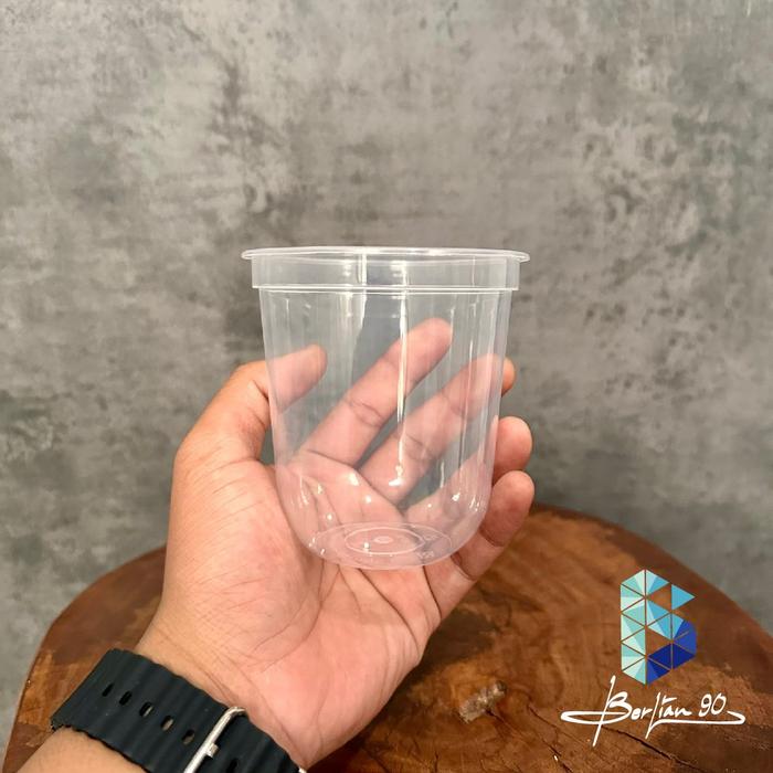 Gambar Gelas cup PP injection 12Oz / Gelas thinwall oval 12 oz / Gelas boba Tebal + BUBBLE WRAP - Gelas Saja dari kotakkemasanbandung undefined Tokopedia