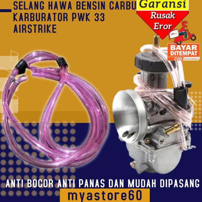 Gambar Selang Slang Hawa Bensin Pembuangan Karburator Karbu Carburator Carbu PWK 33 AIRSTRIKE Dan Lain Lan Anti Panas Dan Bocor dari Myastore60 undefined Tokopedia