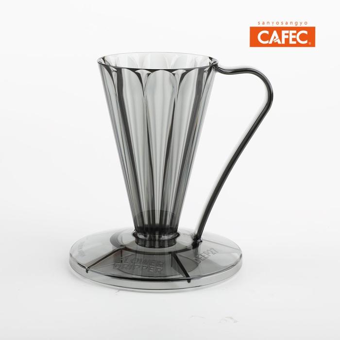 Gambar Cafec Deep 27 | Flower Dripper and Filter 100p | Abaca+ Osmotic Flow - Hitam, Dripper Saja dari Arunica Coffee undefined Tokopedia