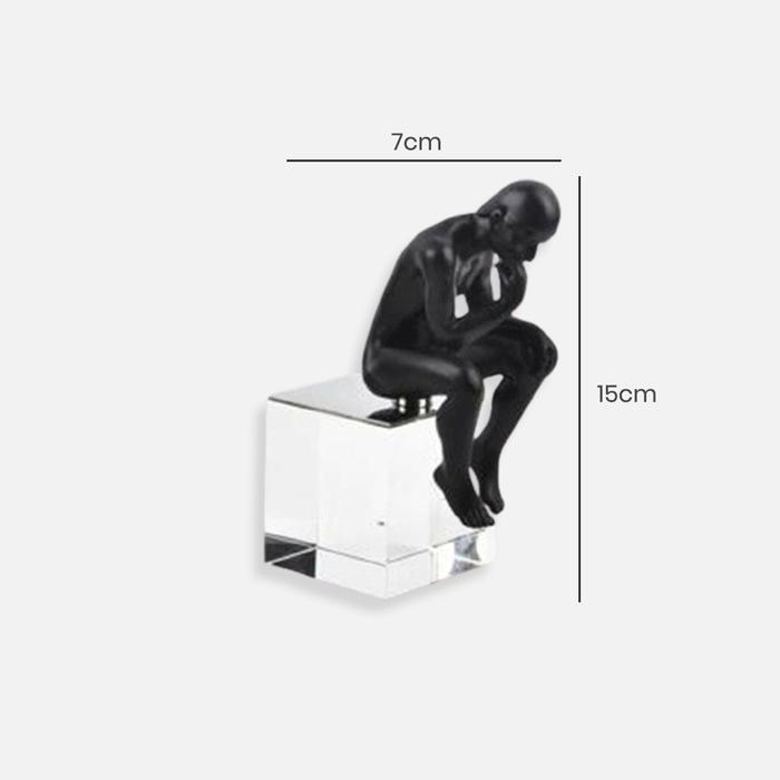 Gambar Patung Nordic Style Man Sitting / The Thinker Human Figure EB Home 3502 - Black dari EB Home Decor & Living undefined Tokopedia
