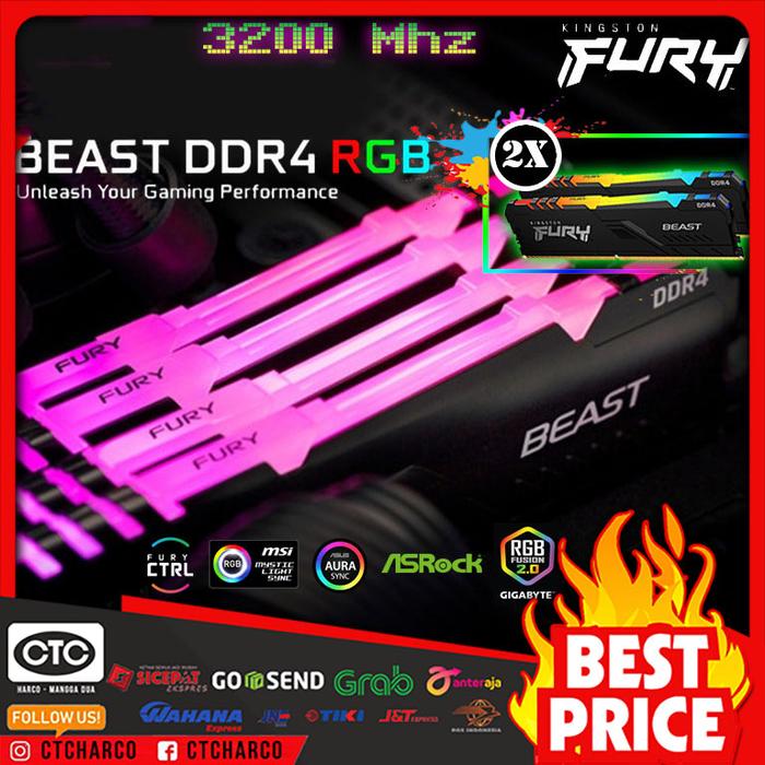 Fury Beast Rgb Kingston Hyperx Fury Rgb 32gb Ram DDR4 Kingston