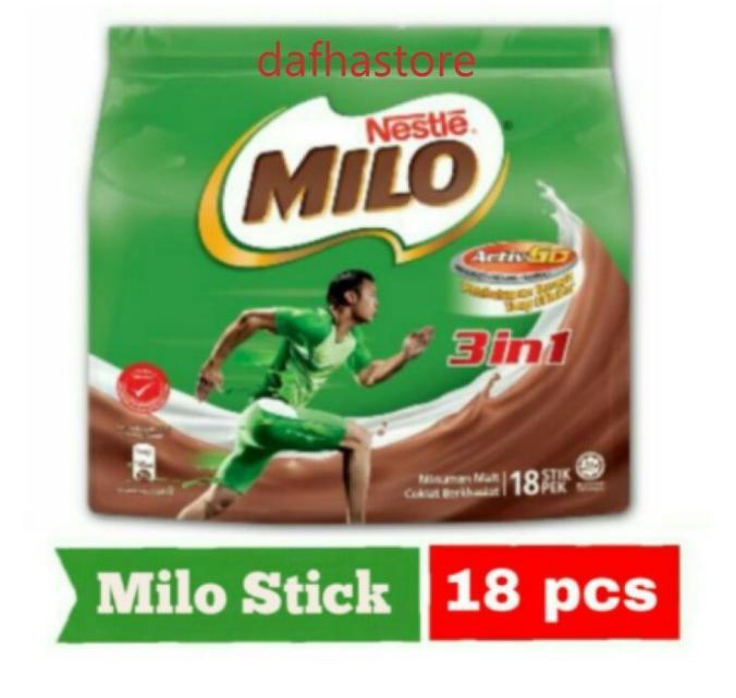 Gambar Original Milo 3 in 1 malaysia 18stick dari Sampai Bisa id undefined Tokopedia